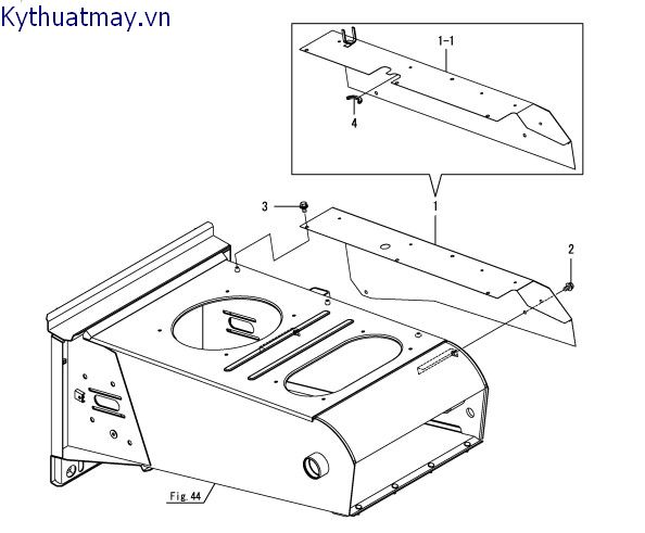 Nắp xích buồng cấp lúa